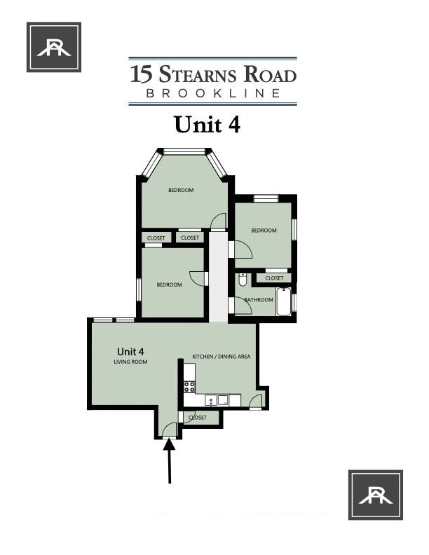 Apartment for rent at 13 Stearns Rd #4, Brookline, MA 02446