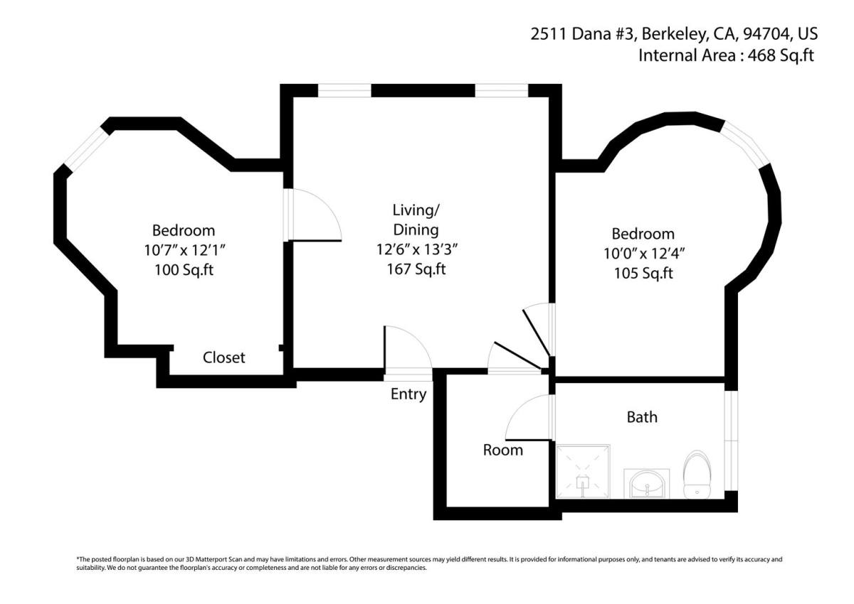 Apartment for rent at 2509 Dana St, Berkeley, CA 94704
