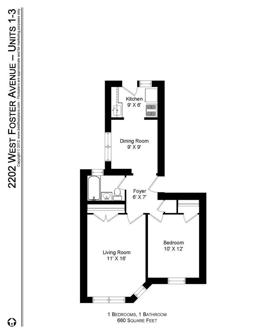Apartment for rent at 2200 W Foster Ave, Chicago, IL 60625