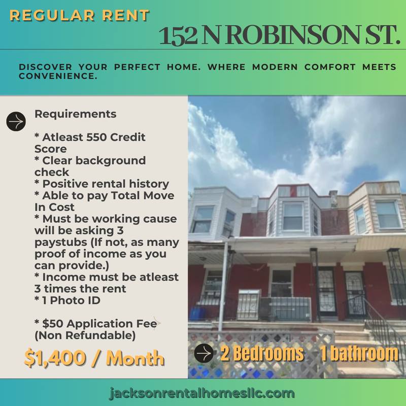 Apartment for rent at 152 N Robinson St #1, Philadelphia, PA 19139