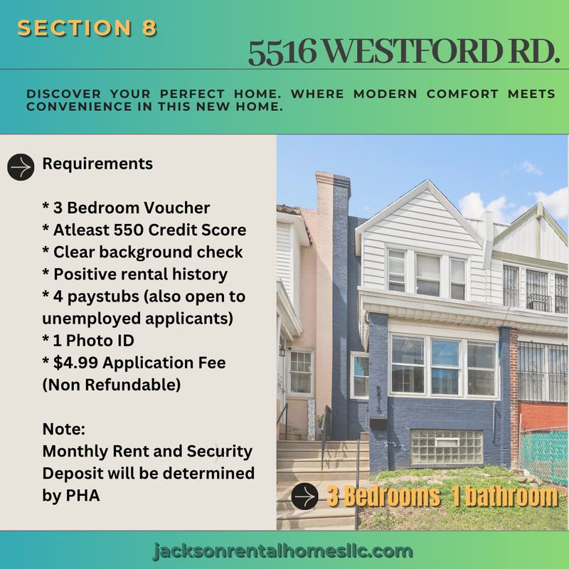House for rent at 5516 Westford Rd, Philadelphia, PA 19120