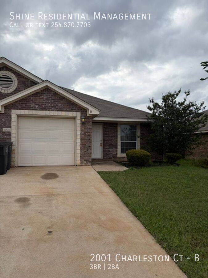 Apartment for rent at 2001 Charleston Court #B, Killeen, TX 76542