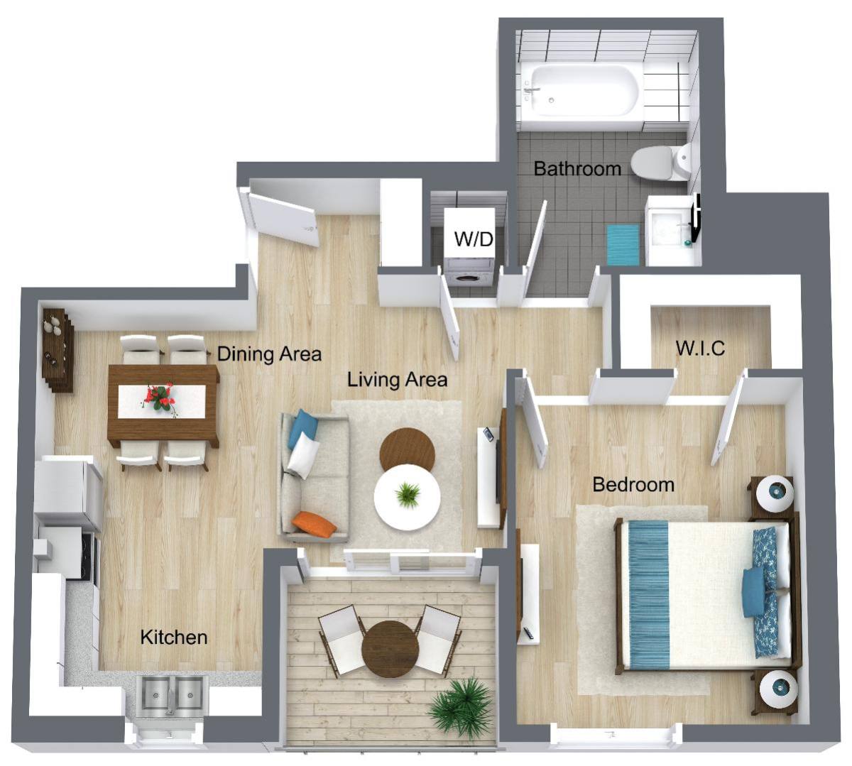 Apartment for rent at 3308 Mentone Ave #402, Los Angeles, CA 90034