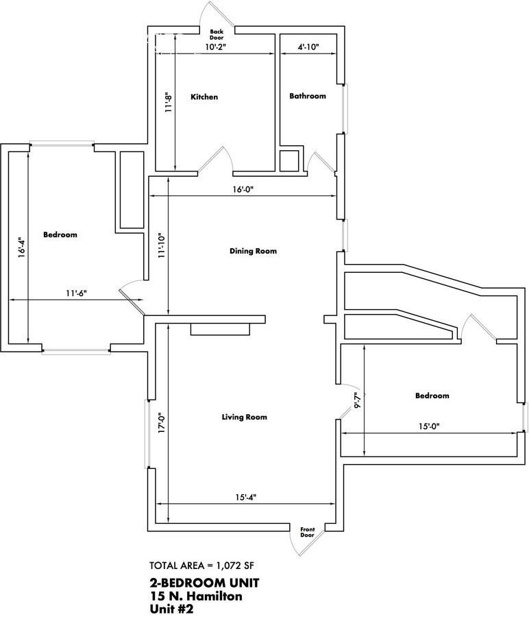 Apartment for rent at 15 N Hamilton St #2, Ypsilanti, MI 48197