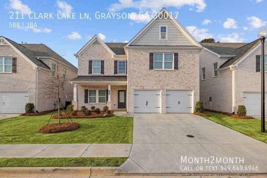 House for rent at 211 Clark Lake Lane, Grayson, GA 30017