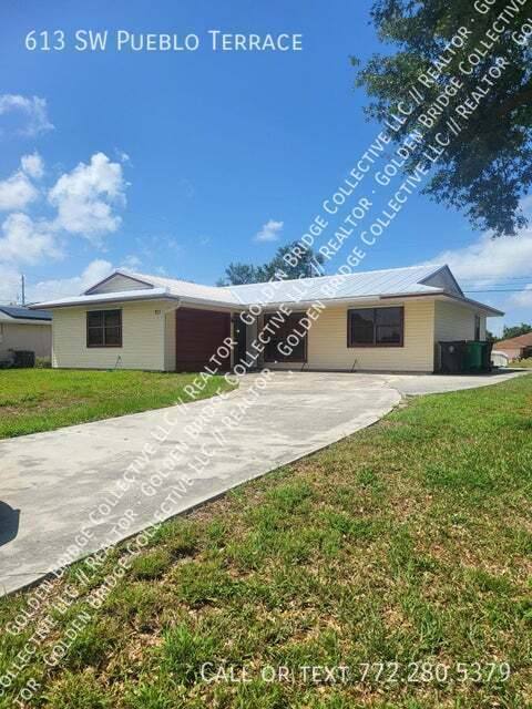House for rent at 613 SW Pueblo Terrace, Port Saint Lucie, FL 34953