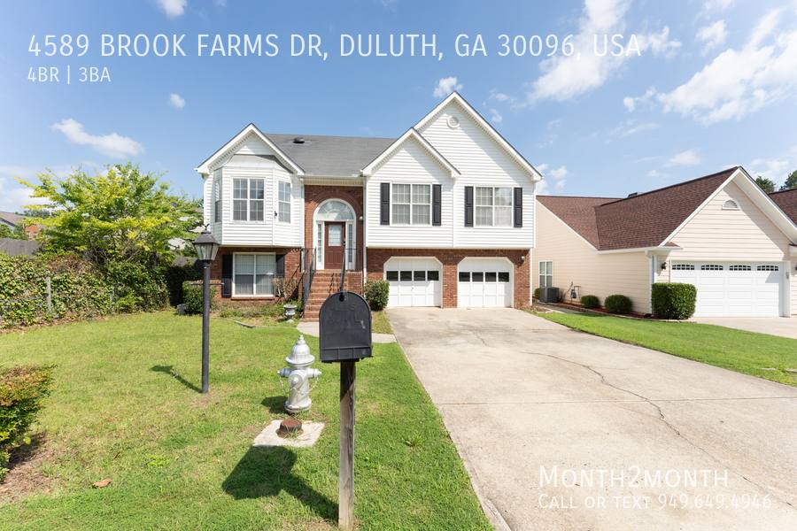 House for rent at 4589 Brook Farms Dr, Duluth, GA 30096