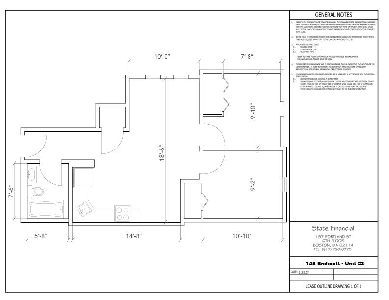Apartment for rent at 145 Endicott St #3, Boston, MA 02113