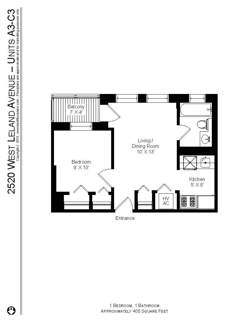 Apartment for rent at 2520 W Leland #C3, Chicago, IL 60625