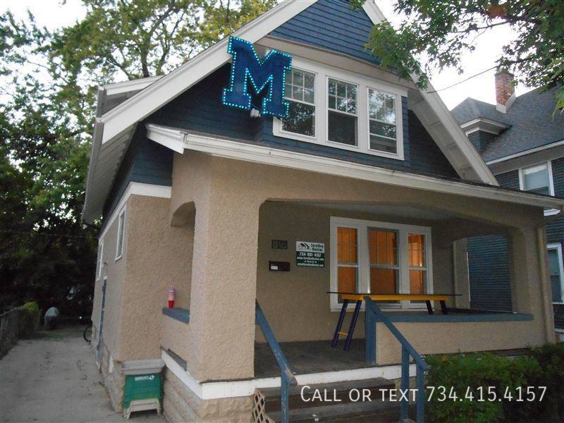House for rent at 818 Packard St #THE M Blue Sign, Ann Arbor, MI 48104