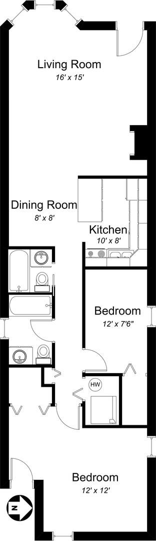 Apartment for rent at 2455 N Seminary Ave, Chicago, IL 60614