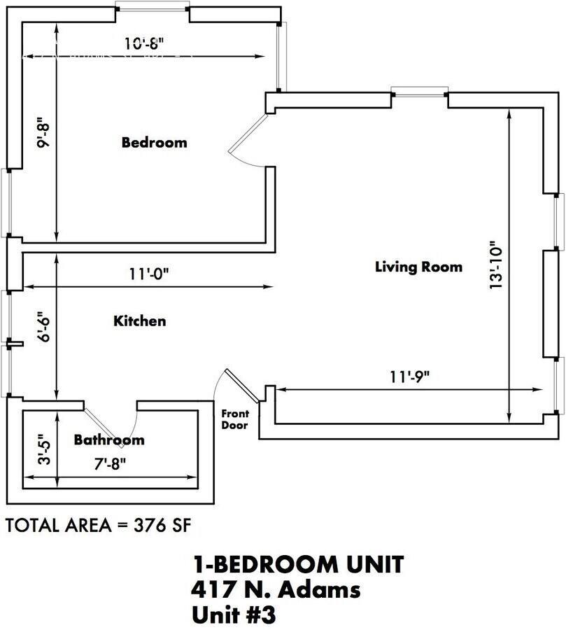 Apartment for rent at 417 N Adams St #3, Ypsilanti, MI 48197