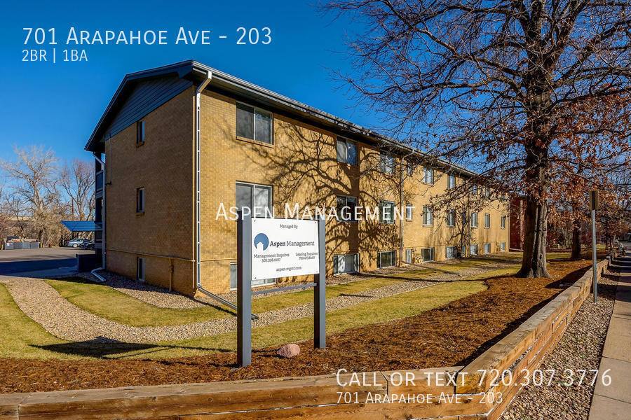 Apartment for rent at 701 Arapahoe Ave, Boulder, CO 80302