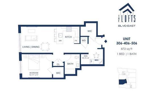 Apartment for rent at 6025 Blvd E #306, West New York, NJ 07093