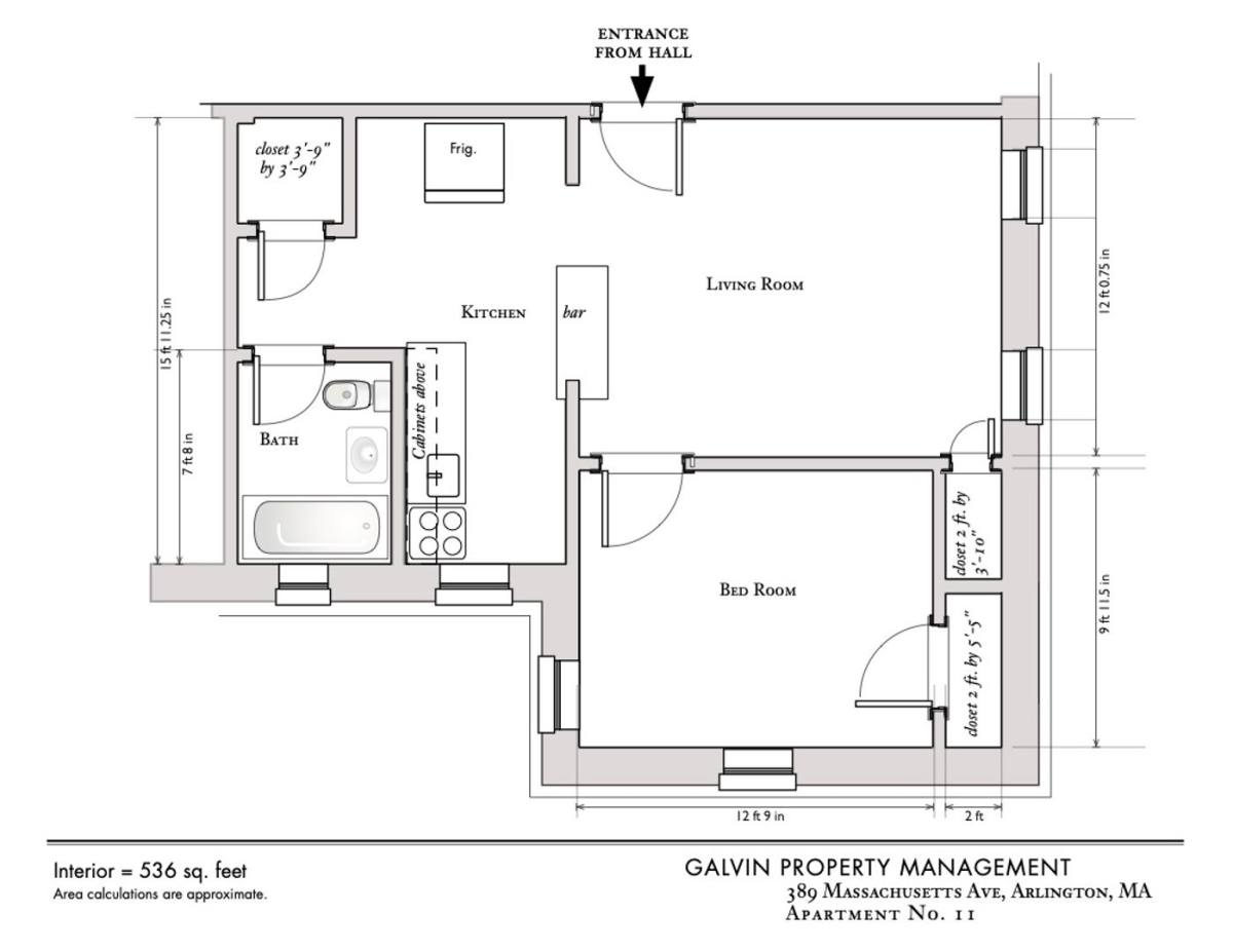 Apartment for rent at 389 Mass Ave, Arlington, MA 02474