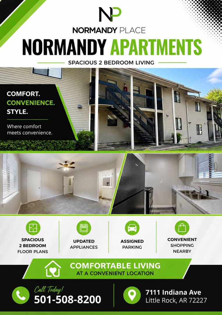 Apartment for rent at 7111 Indiana Ave, Little Rock, AR 72207