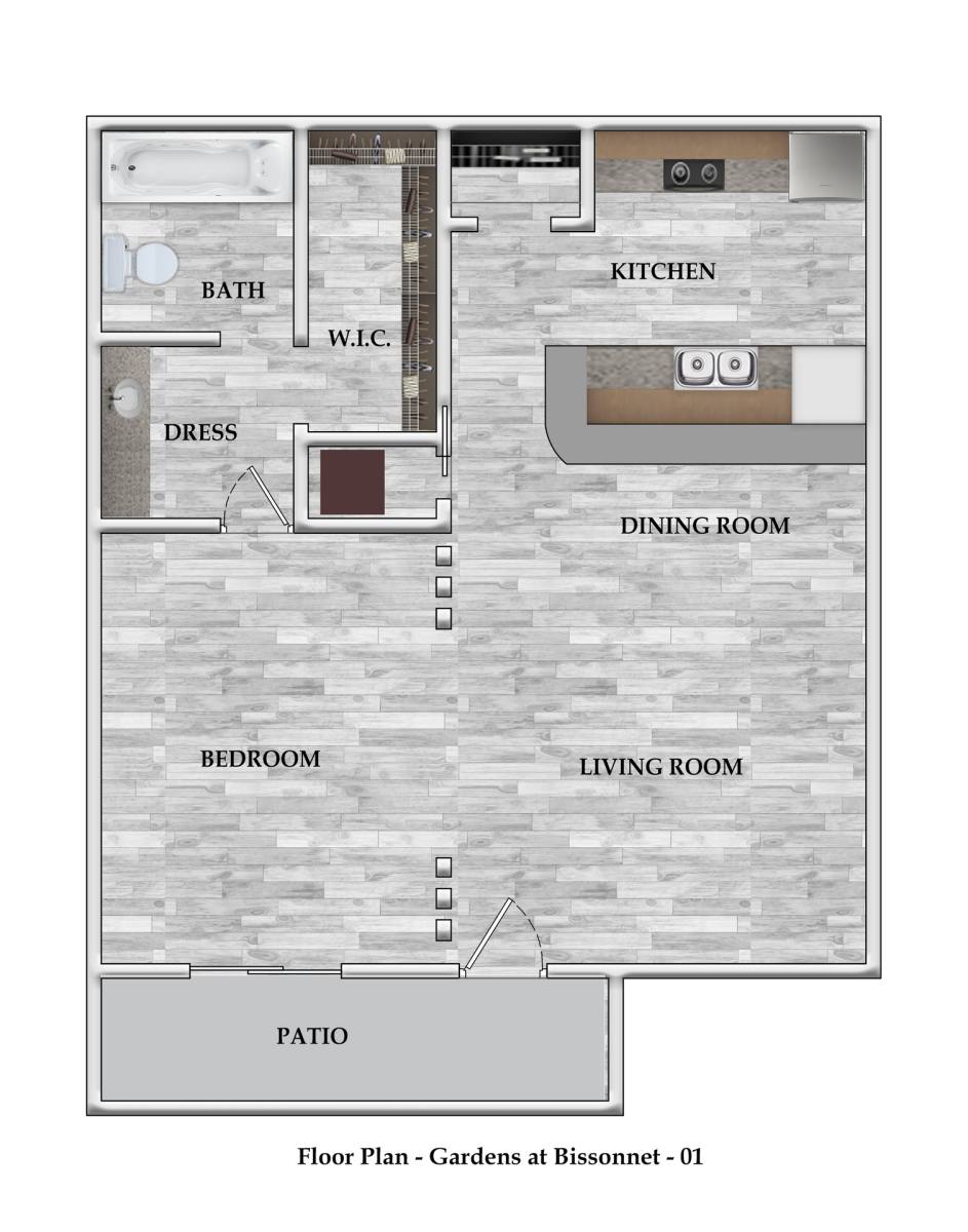 Apartment for rent at 7400 Bissonnet St, Houston, TX 77074