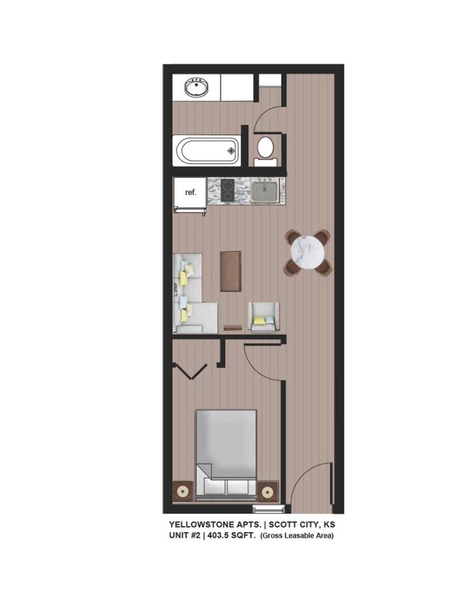 Apartment for rent at 102 S Main, Scott City, KS 67871