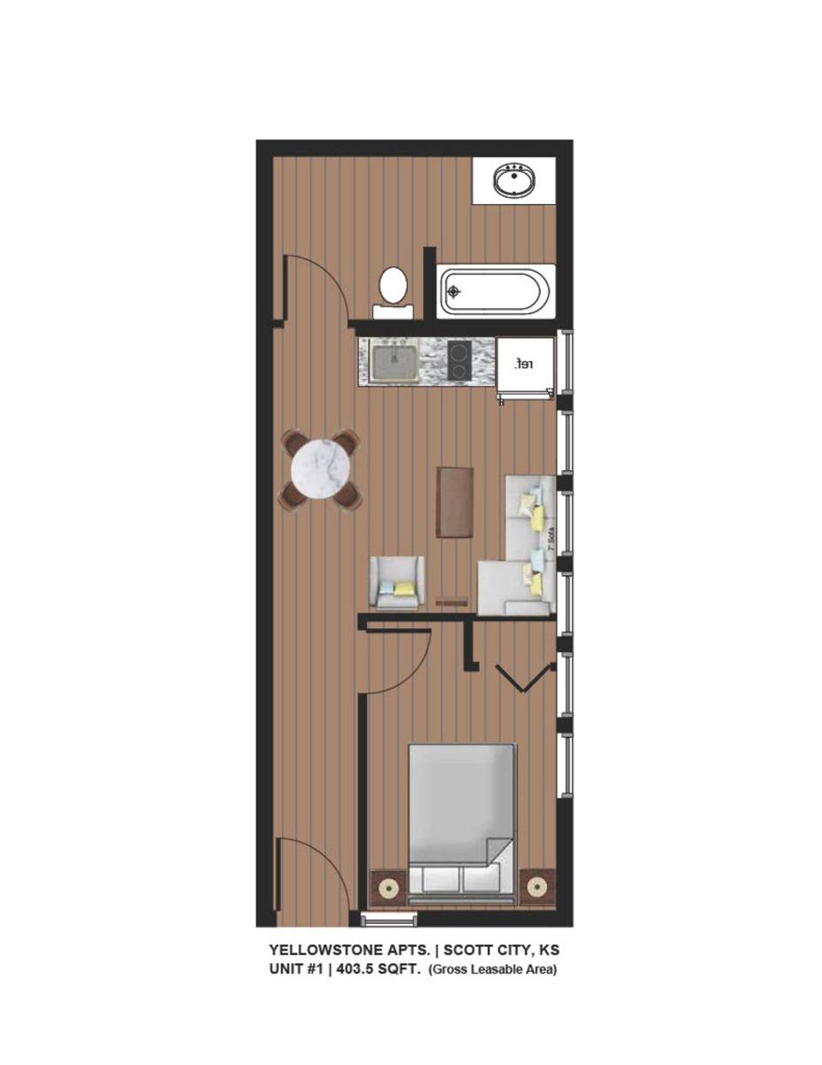 Apartment for rent at 102 S Main, Scott City, KS 67871