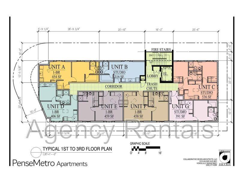Apartment for rent at 1407 Pensacola St #402, Honolulu, HI 96822