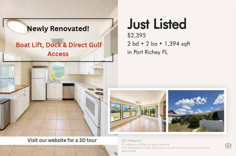 House for rent at 8026 Brighton Dr, Port Richey, FL 34668