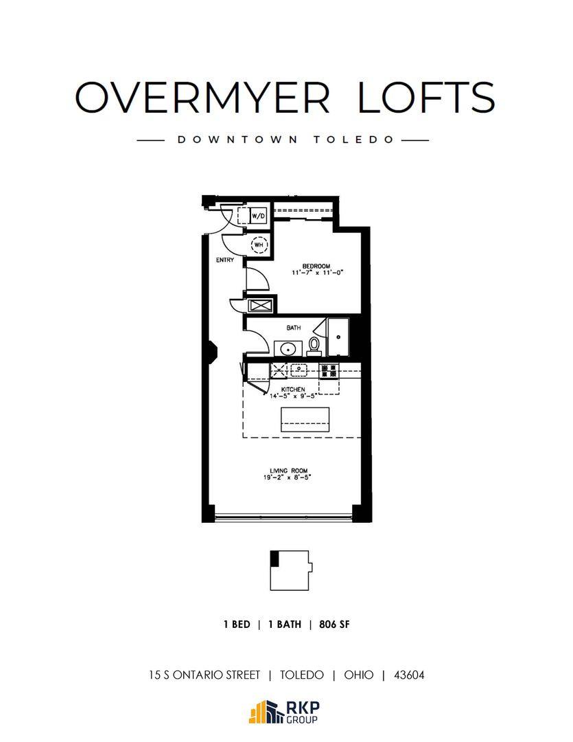 Apartment for rent at 15 S Ontario St, Toledo, OH 43604