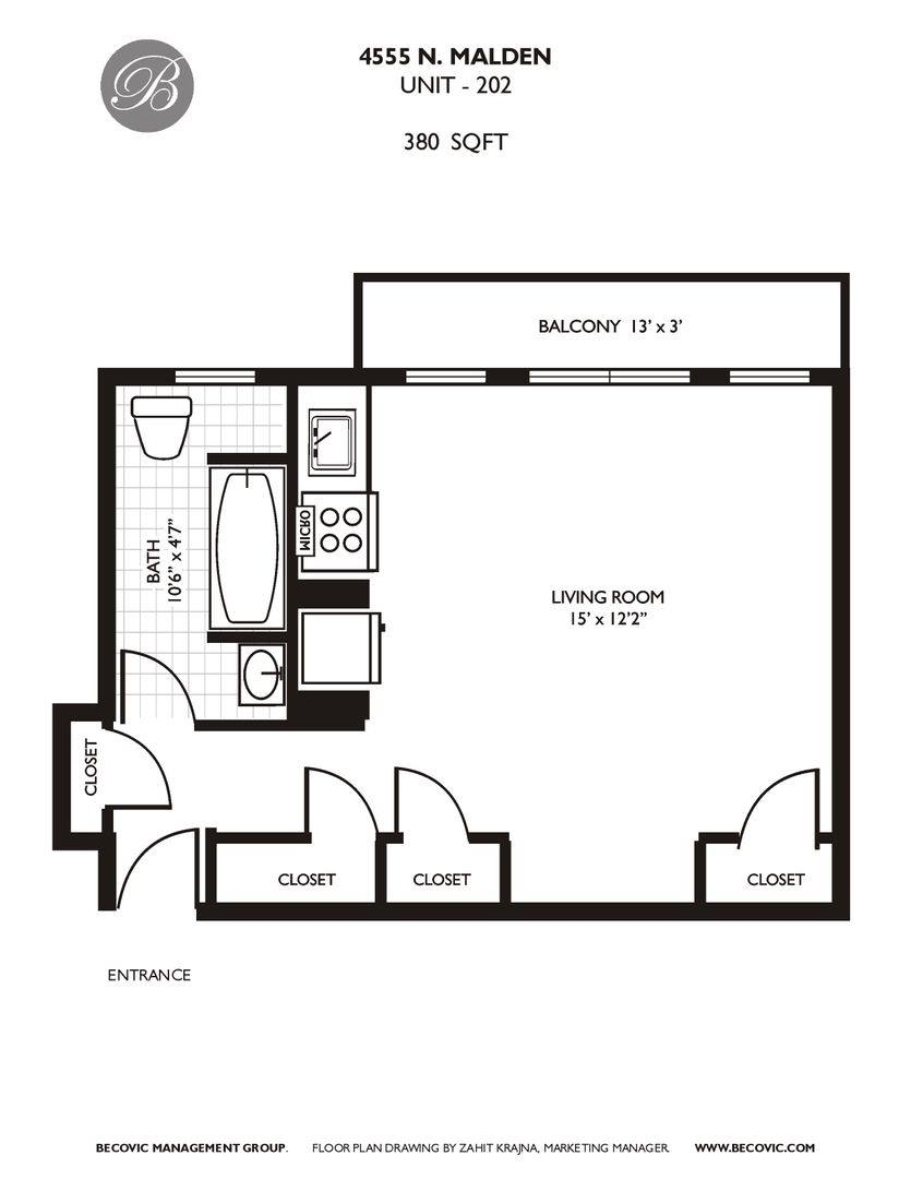 Apartment for rent at 4555 N Malden St, Chicago, IL 60640