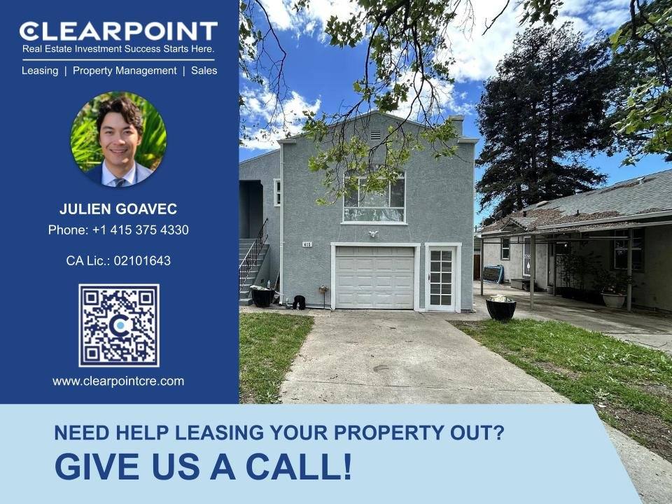Apartment for rent at 415 Wallace Ave #1, Vallejo, CA 94590