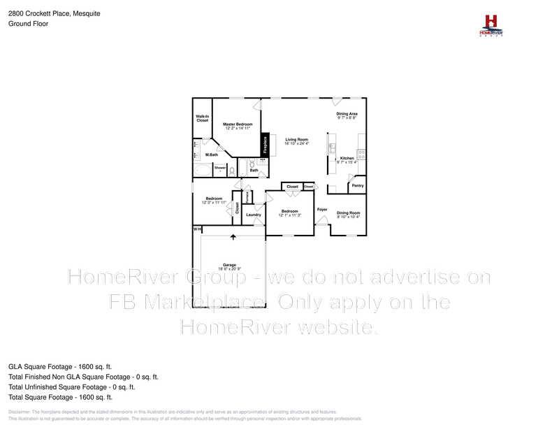 House for rent at 2800 Crockett Place, Mesquite, TX 75181