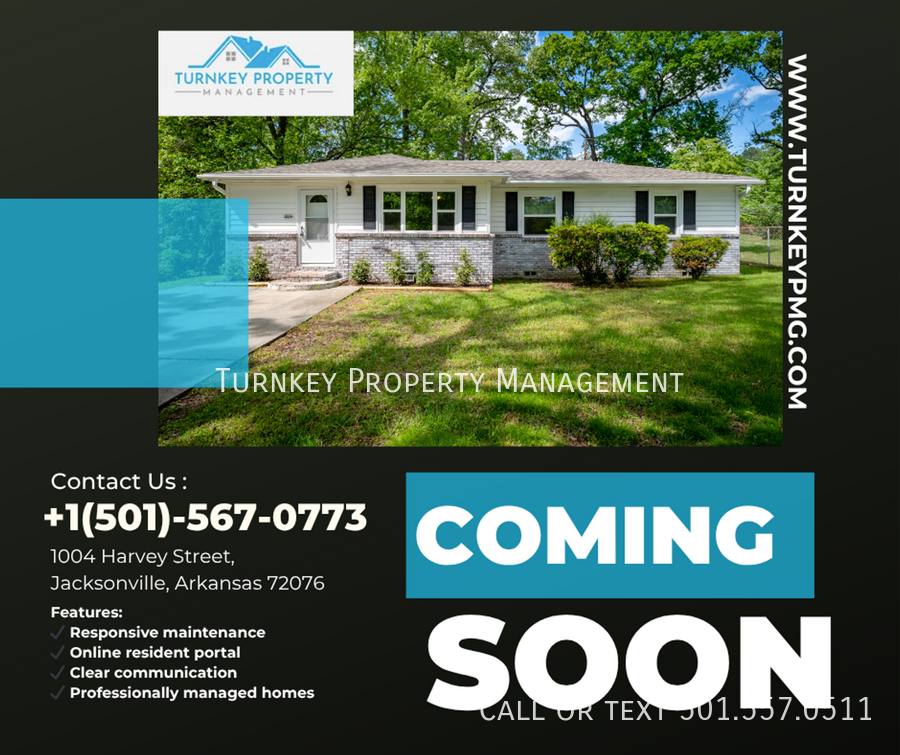 House for rent at 1004 Harvey St, Jacksonville, AR 72076