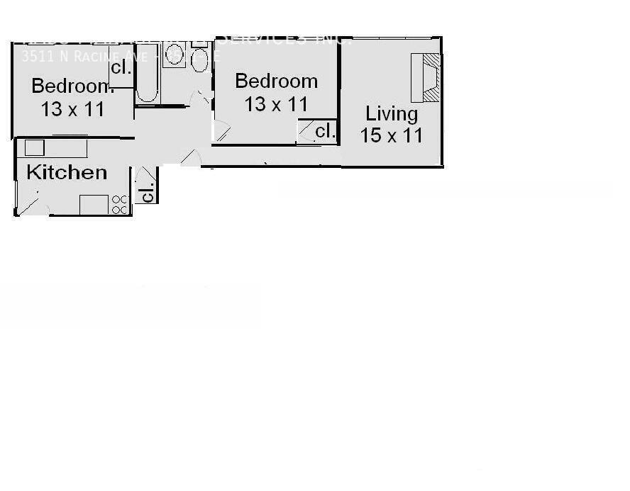 Apartment for rent at 3511 N Racine Ave #1E, Chicago, IL 60657