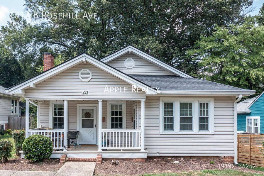 House for rent at 1013 B Rosehill Ave, Durham, NC 27705