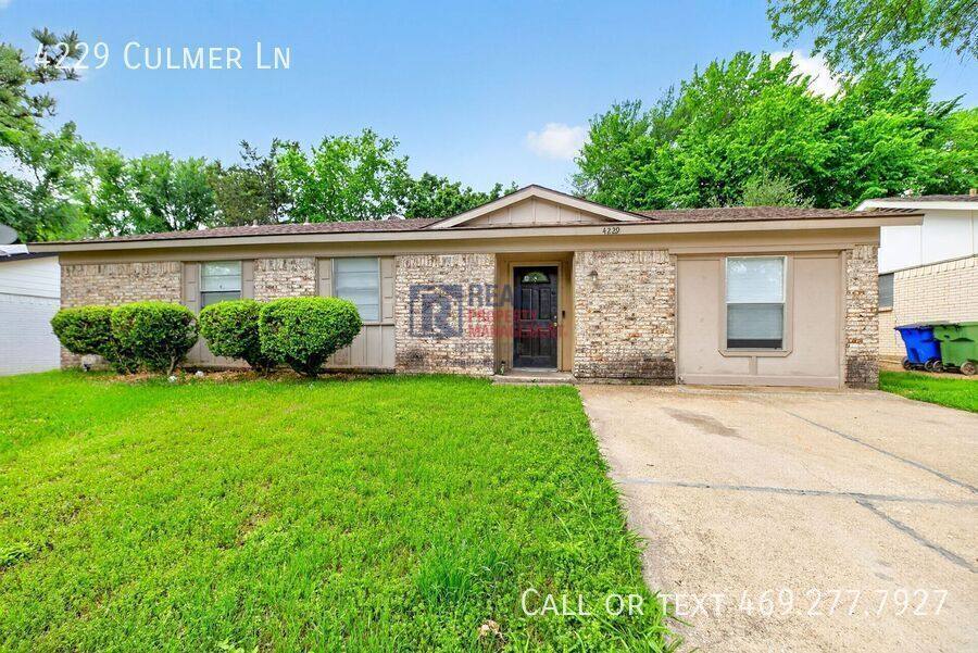 House for rent at 4229 Culmer Lane, Balch Springs, TX 75180