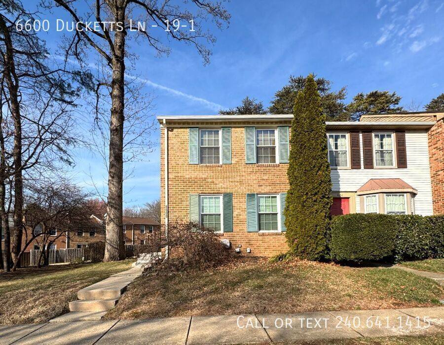 Townhouse for rent at 6600 Ducketts Lane #19-1, Elkridge, MD 21075