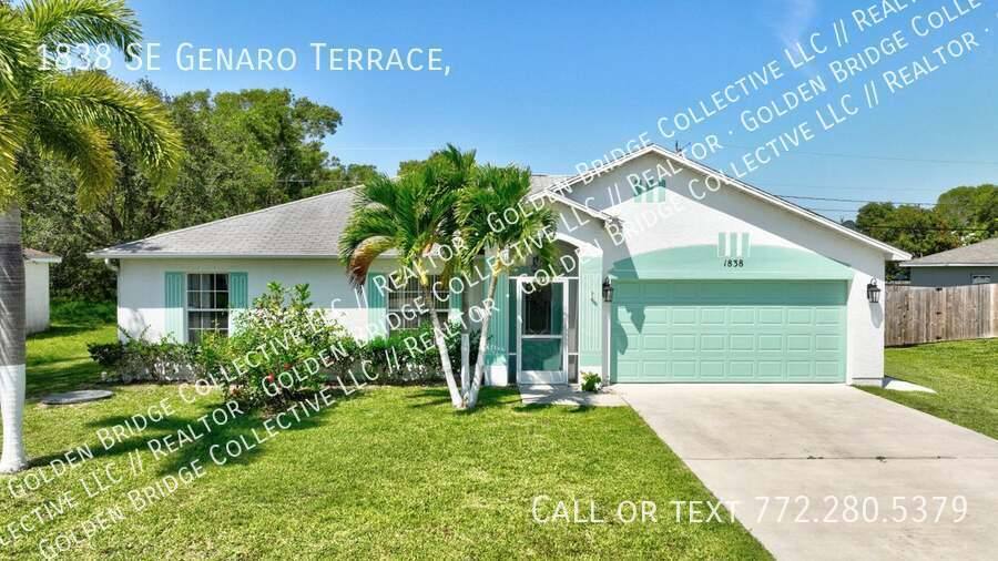 House for rent at 1838 SE Genaro Terrace, Port Saint Lucie, FL 34952