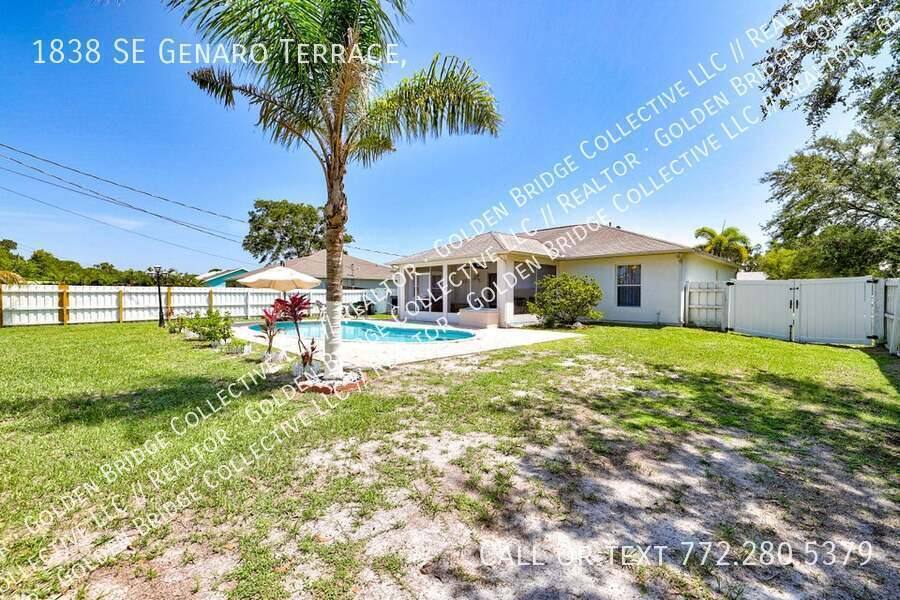 House for rent at 1838 SE Genaro Terrace, Port Saint Lucie, FL 34952