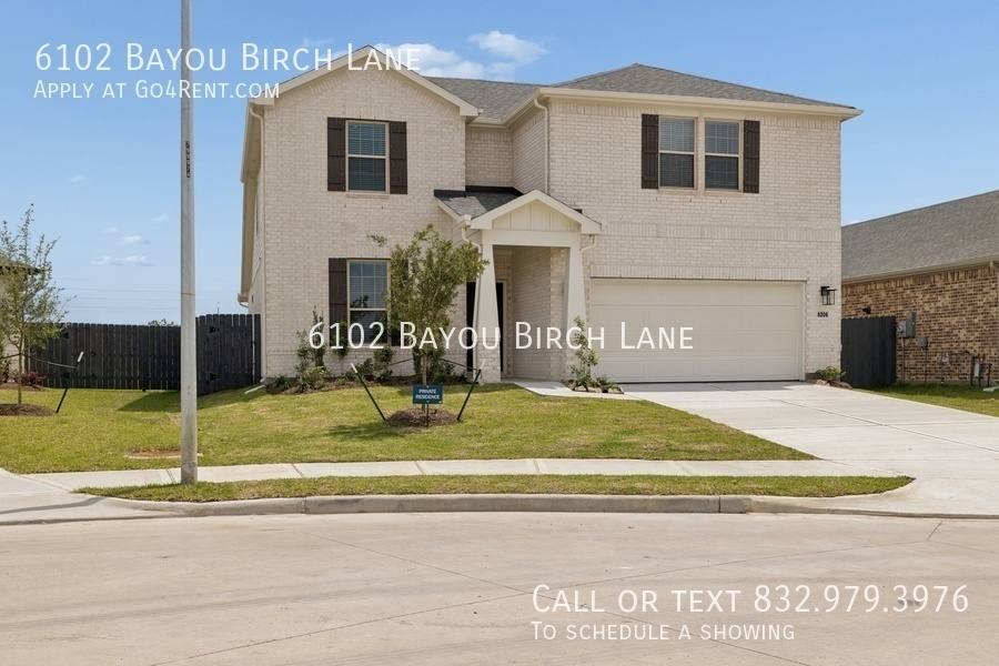 House for rent at 6102 Bayou Birch Lane, Baytown, TX 77521