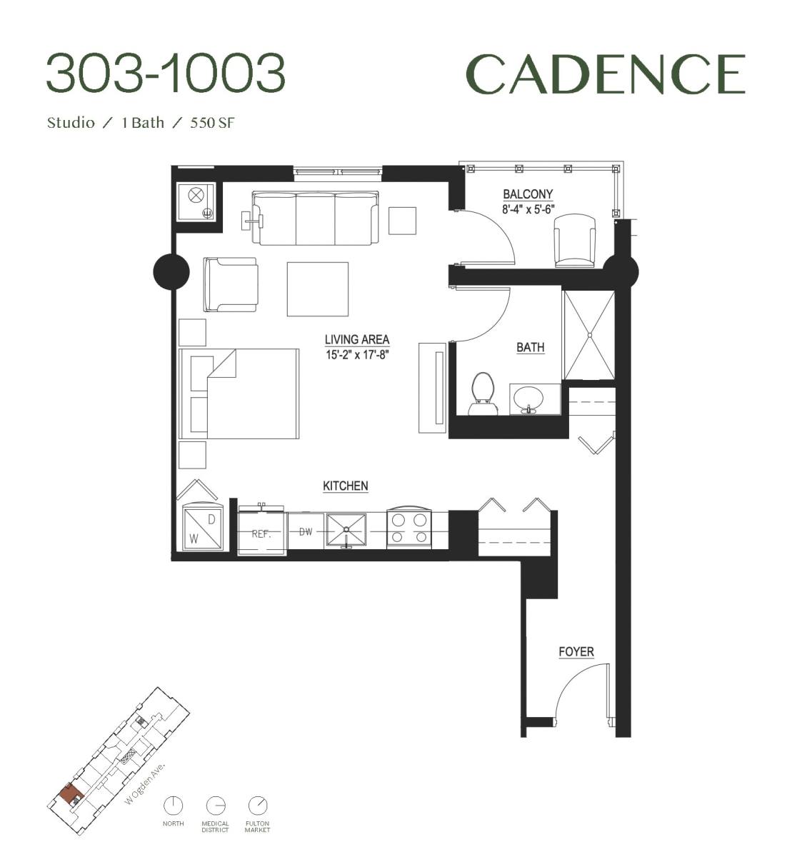 Apartment for rent at 2050 W Ogden Ave, Chicago, IL 60612