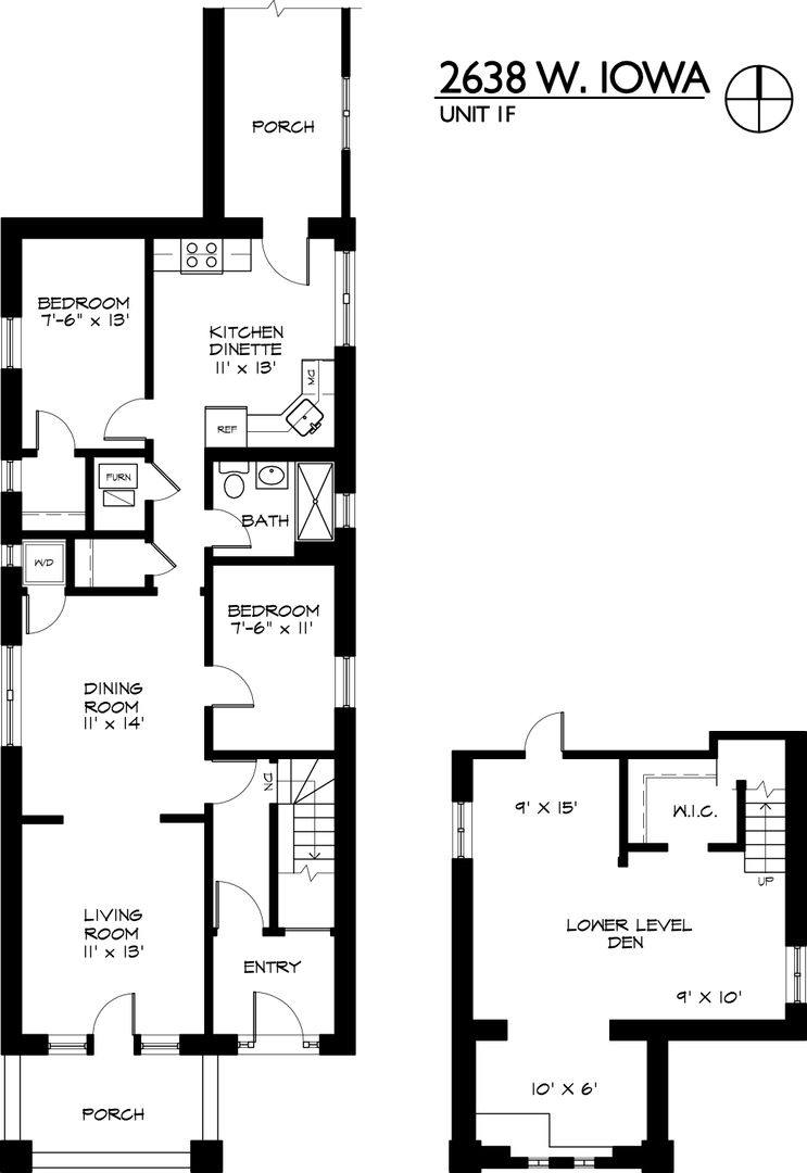 Apartment for rent at 2638 W Iowa #1F, Chicago, IL 60622