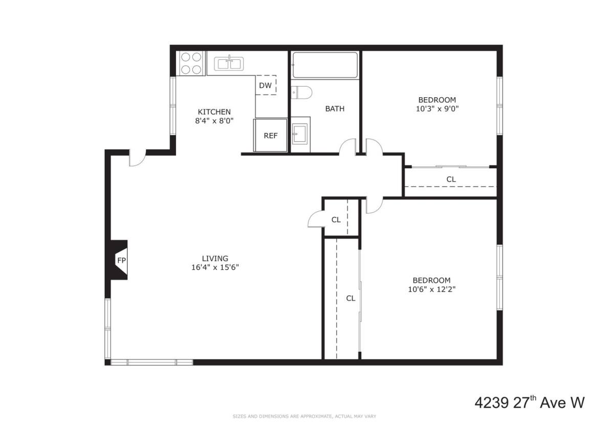 Apartment for rent at 4235-4239 27th Ave W, Seattle, WA 98199