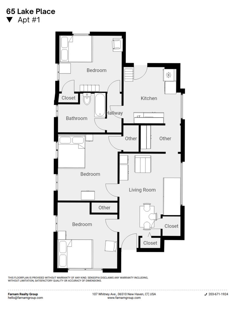 Apartment for rent at 65 Lake Place, New Haven, CT 06511