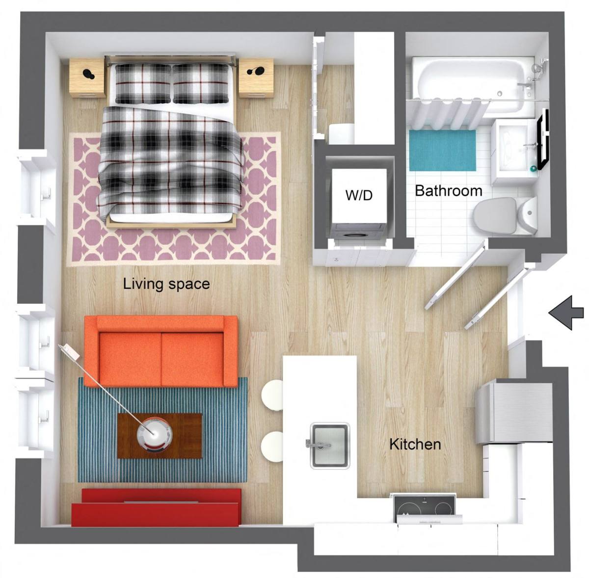 Apartment for rent at 50 W Broadway #4-03, South Boston, MA 02127