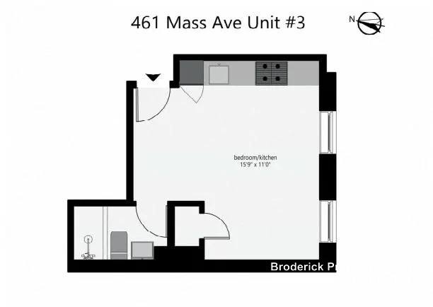 Apartment for rent at 461 Massachusetts Ave #3, Boston, MA 02118