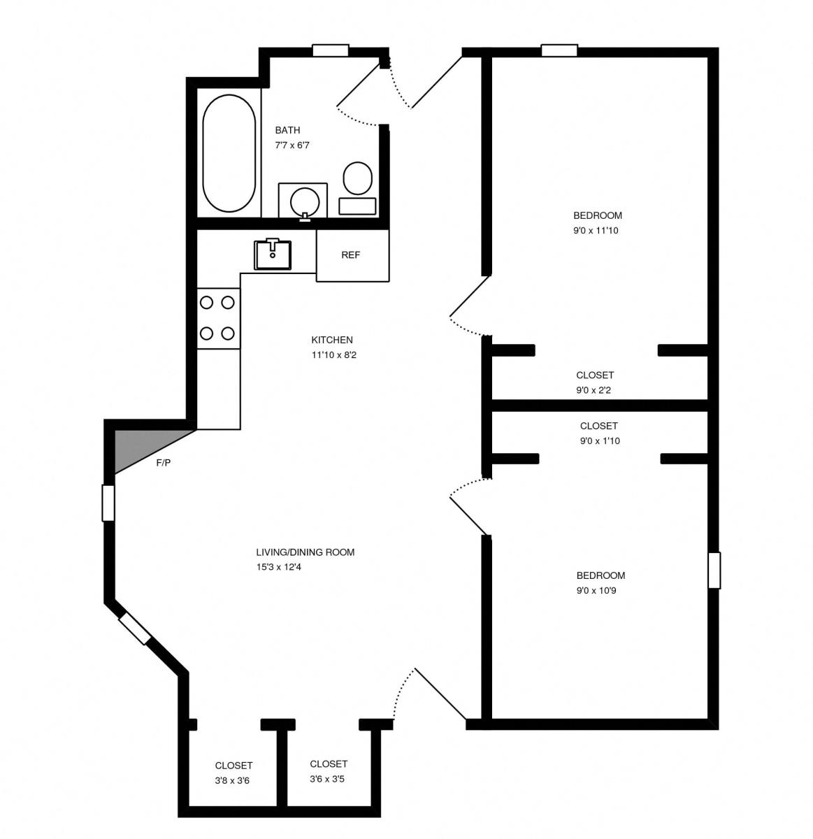 Apartment for rent at 2824 N Orchard St #GR, Chicago, IL 60657