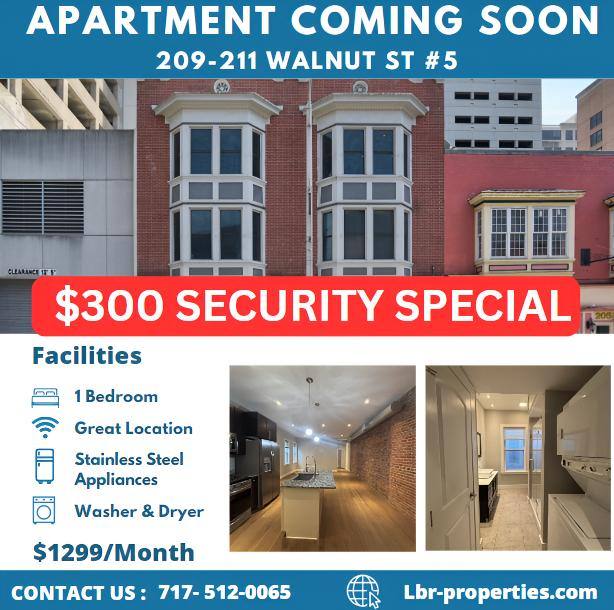 Apartment for rent at 209-211 Walnut St, Harrisburg, PA 17101
