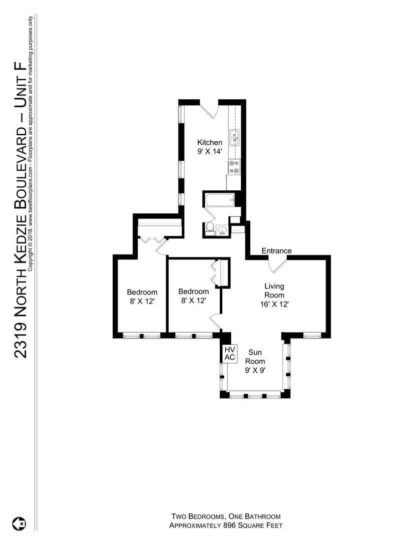 Apartment for rent at 2319-25 N Kedzie, Chicago, IL 60647