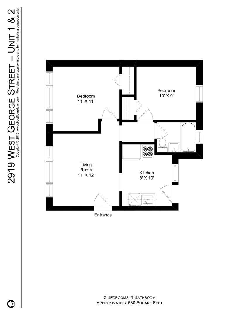 Apartment for rent at 2915-2921 W George, Chicago, IL 60618