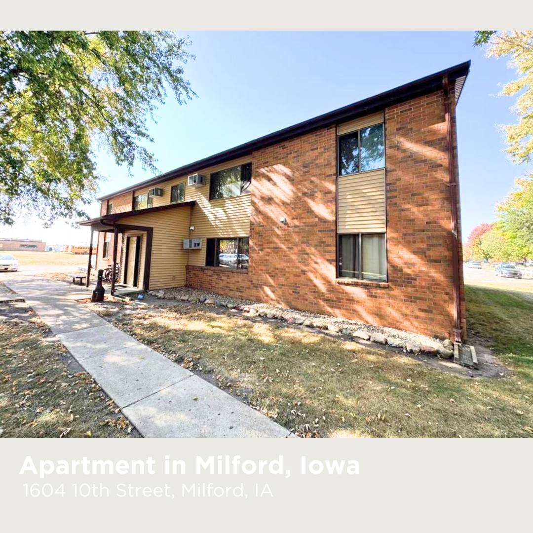 Apartment for rent at 1604 10th St, Milford, IA 51351