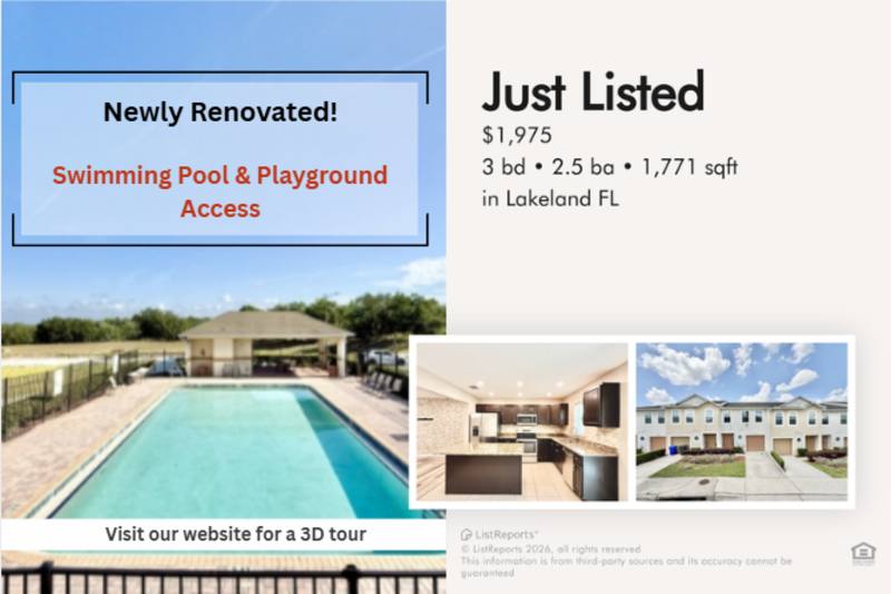 Townhouse for rent at 3824 Exeter Lane, Lakeland, FL 33810