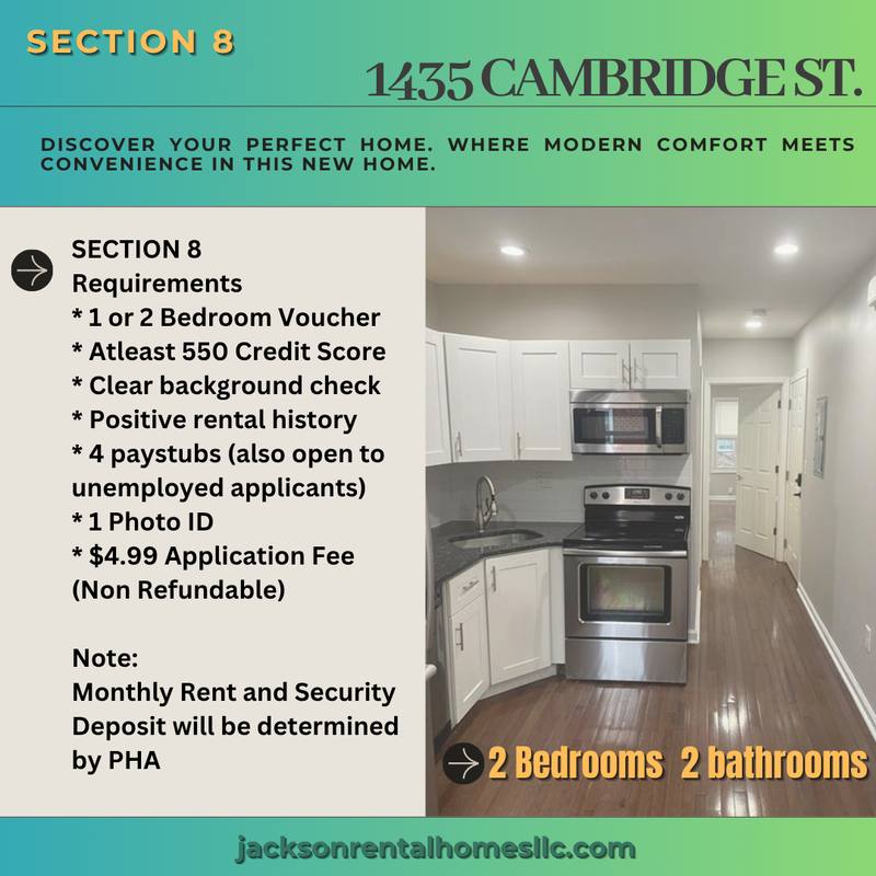 Apartment for rent at 1435 Cambridge St #1, Philadelphia, PA 19130